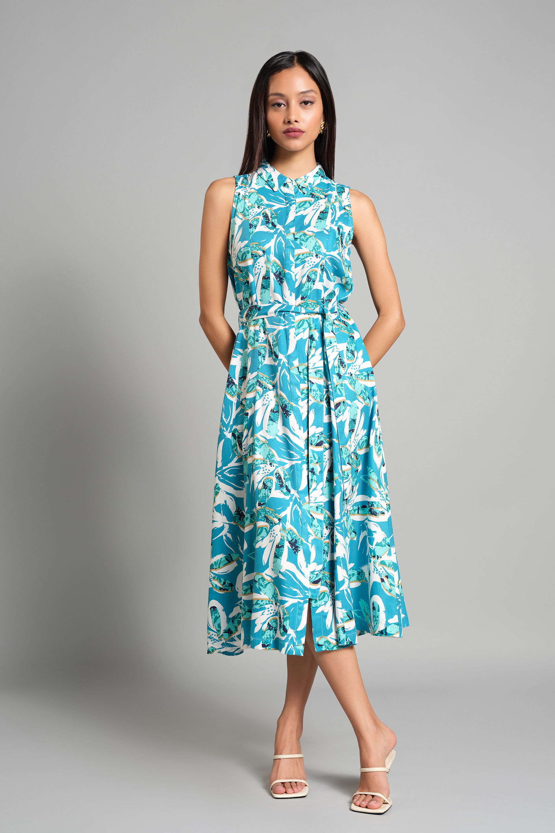 True To Tropics Dress, Blue, image 2